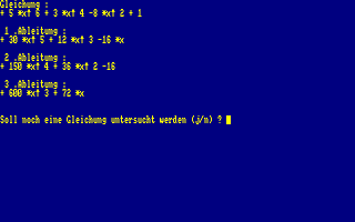 Derivatives of Polynomials (Ableitungen eines Polynoms)