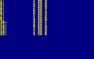 Towers of Hanoi (Binary method)