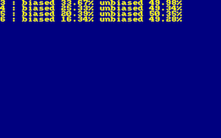 Unbias a random generator